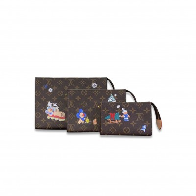 LOUIS VUITTON TRIO TOILET POUCH M26256 (25*20*6cm)